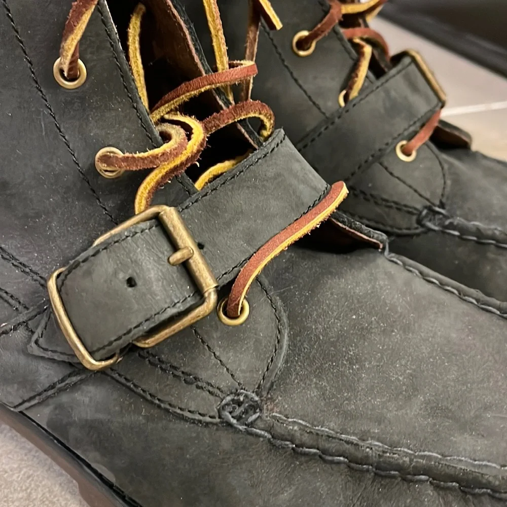 Polo Ralph Lauren Ranger County Boots Strap Grey nubuck Men’s Size 12